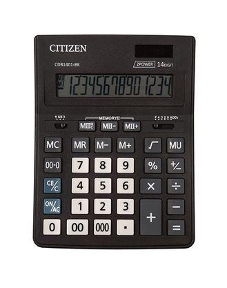 Калькулятор настольный Citizen Business Line, 14-ти разрядный, 205x155x35 мм., черный