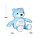 Детский ночник на батарейках со звуковыми и музыкальными эффектами 2 в 1 медвежонок Dream голубой, фото 6