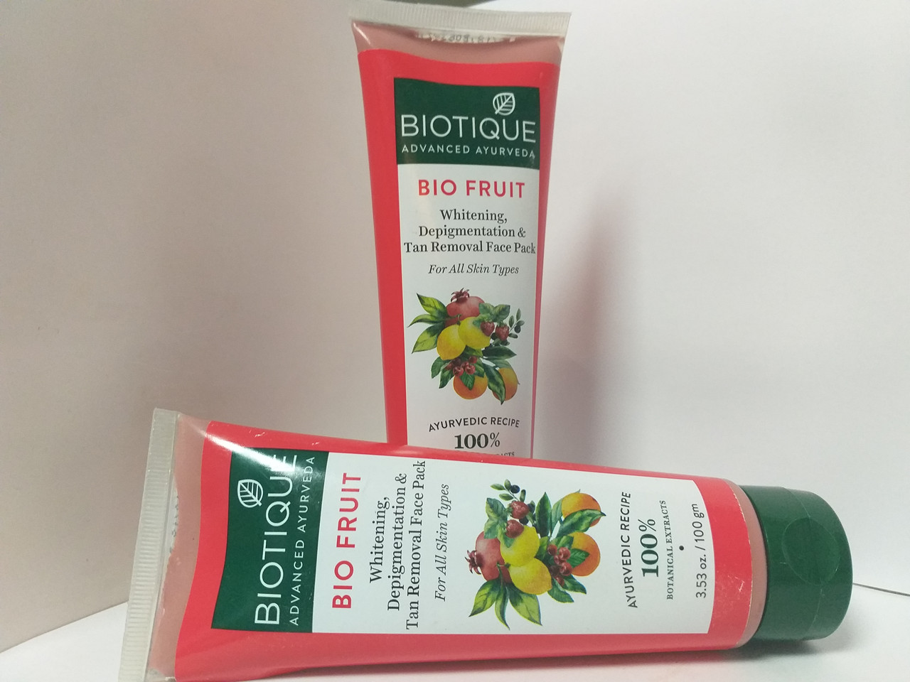 Фруктовая маска для лица против пигментации (Bio Fruit WHITENING & DEPIGMENTATION FACE PACK)