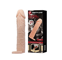 Насадка удлинитель + 6 см..Pretty Love Penis Sleeve Large.7.0