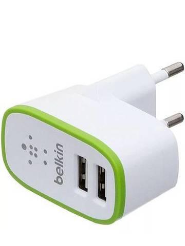 Зарядное устройство сетевое Belkin 2хUSB Home Charger (Белый) - фото 4 - id-p88486428