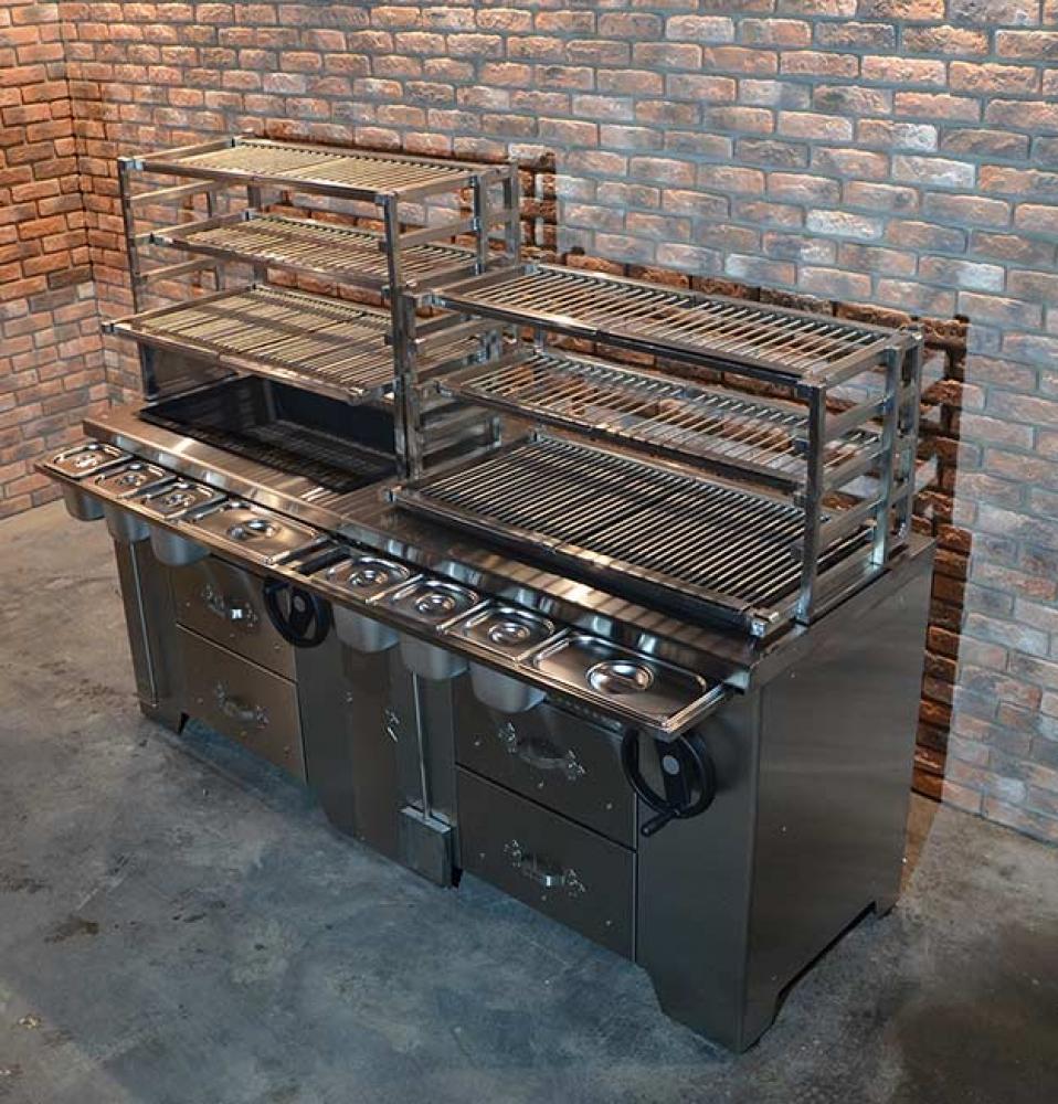 Многофункциональный угольный мангал УММ/2 (ROBATA 2) Grill Master