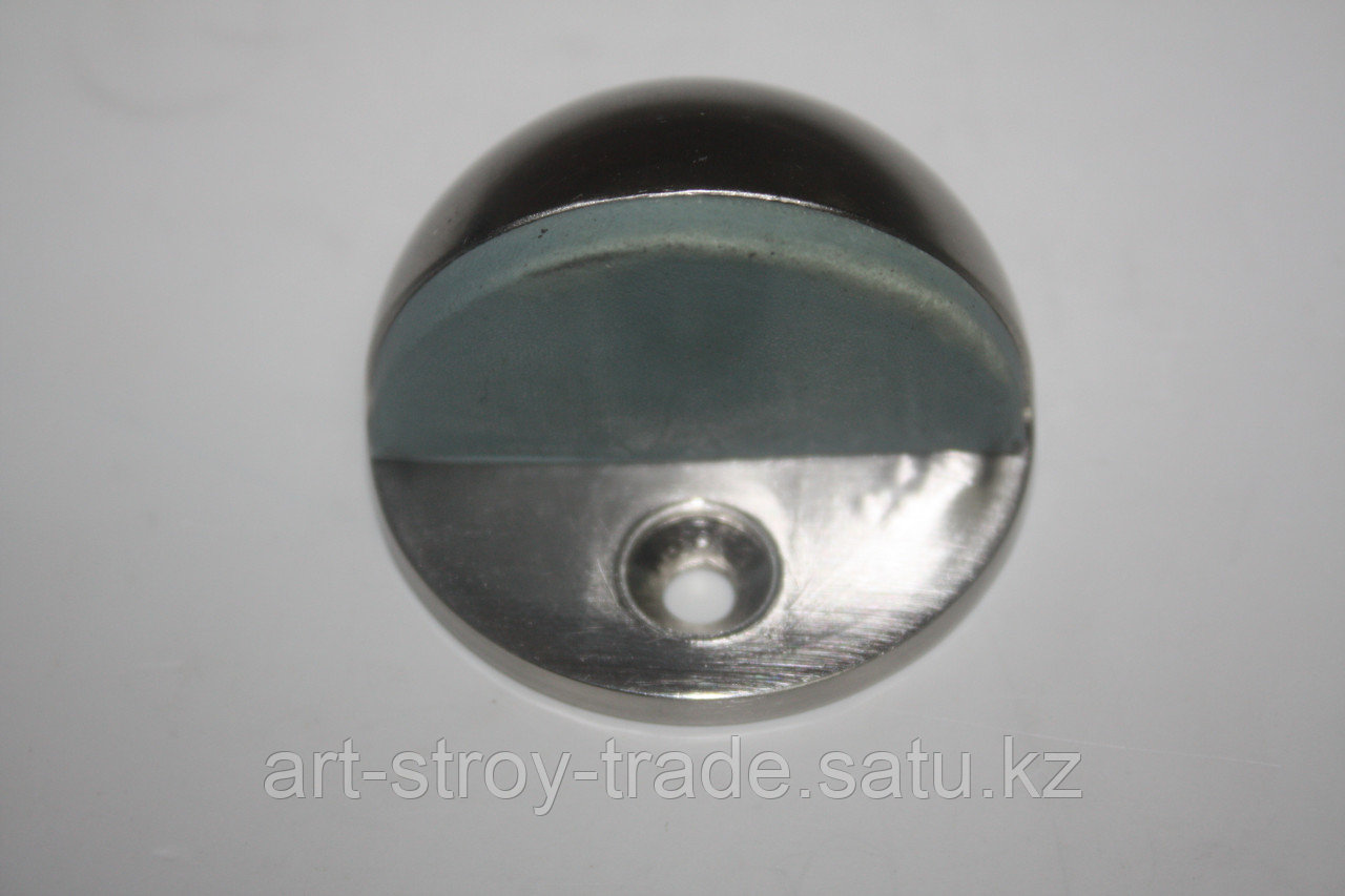 Стопор дверной серебро матовое 45мм - фото 1 - id-p10538536