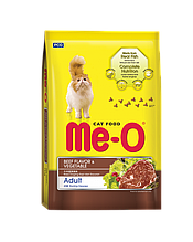 A05450 Meo-O, корм для взрослых кошек, говядина с овощами, уп.450 гр.