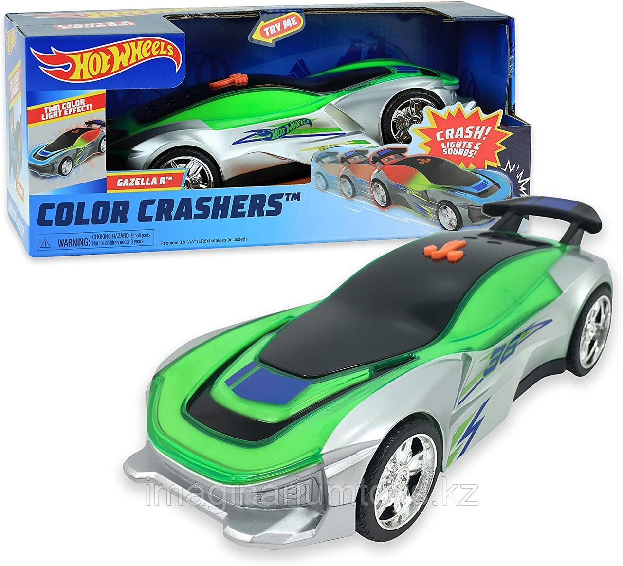 Машинка Hot Wheels меняющая свет Color Crashers Gazella R 22 см