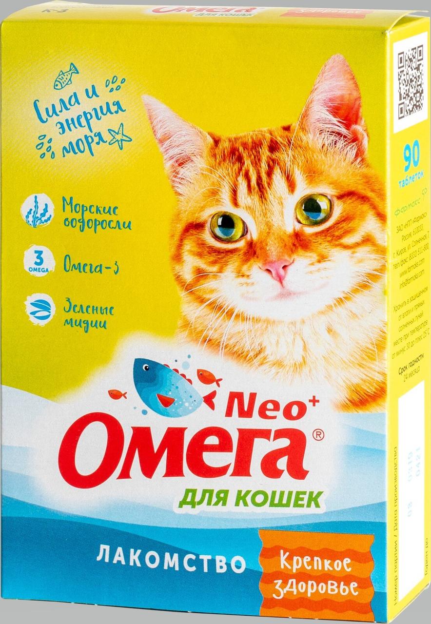 Омега Neo+ Витамины-Лакомство для кошек Крепкое здоровье