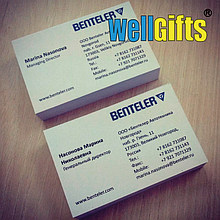 Визитки на двух языках