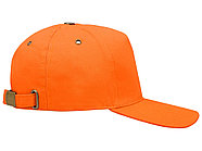 Бейсболка New York  5-ти панельная  с металлической застежкой и фурнитурой, оранжевый, фото 4