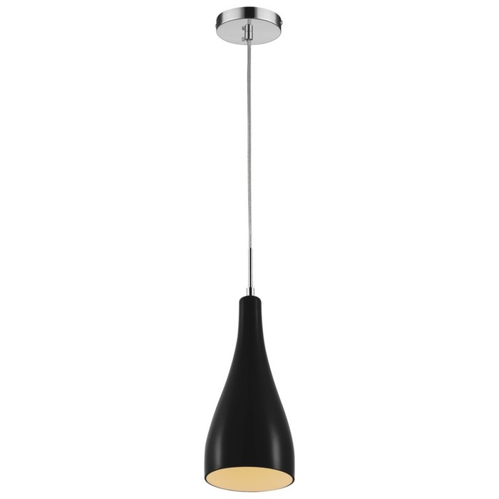 Светильник BOOTLE 1x60Вт E27 хром, черный 14x14x32-132см