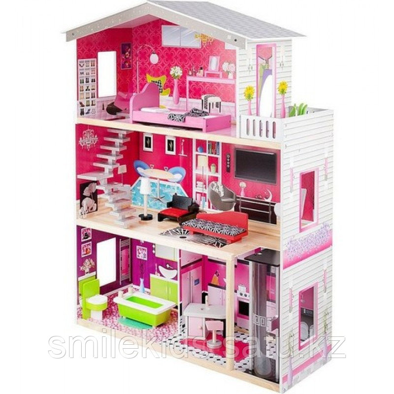 Кукольный дом Edufun с мебелью