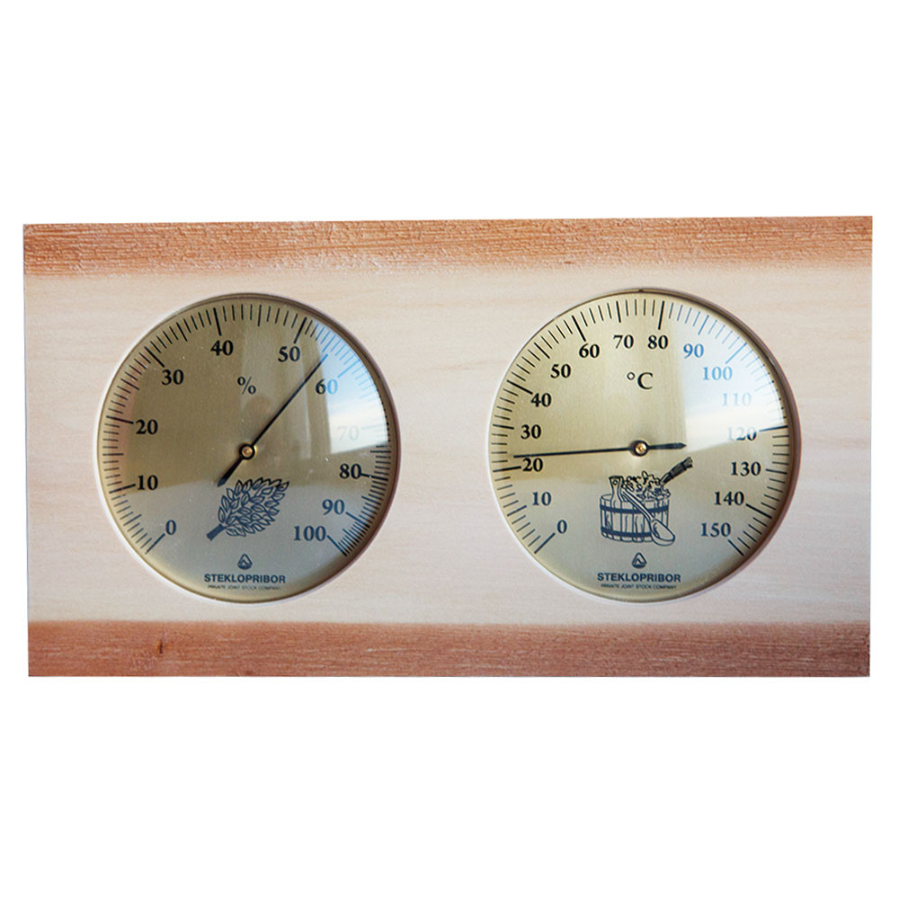 Термогигрометр для сауны Стеклоприбор ТГС-4 (термометр от 0 до +150°C, гигрометр от 0 до 100%) - фото 1 - id-p88523281
