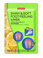 Педикюрные носочки для пилинга 1 пара PUREDERM Shiny & Soft Foot Peeling Mask