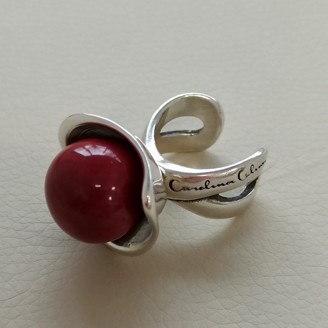 Кольцо СО/бордовый, фото 1