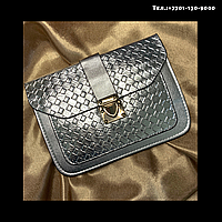 Чехол -сумка для сотового телефона серебро