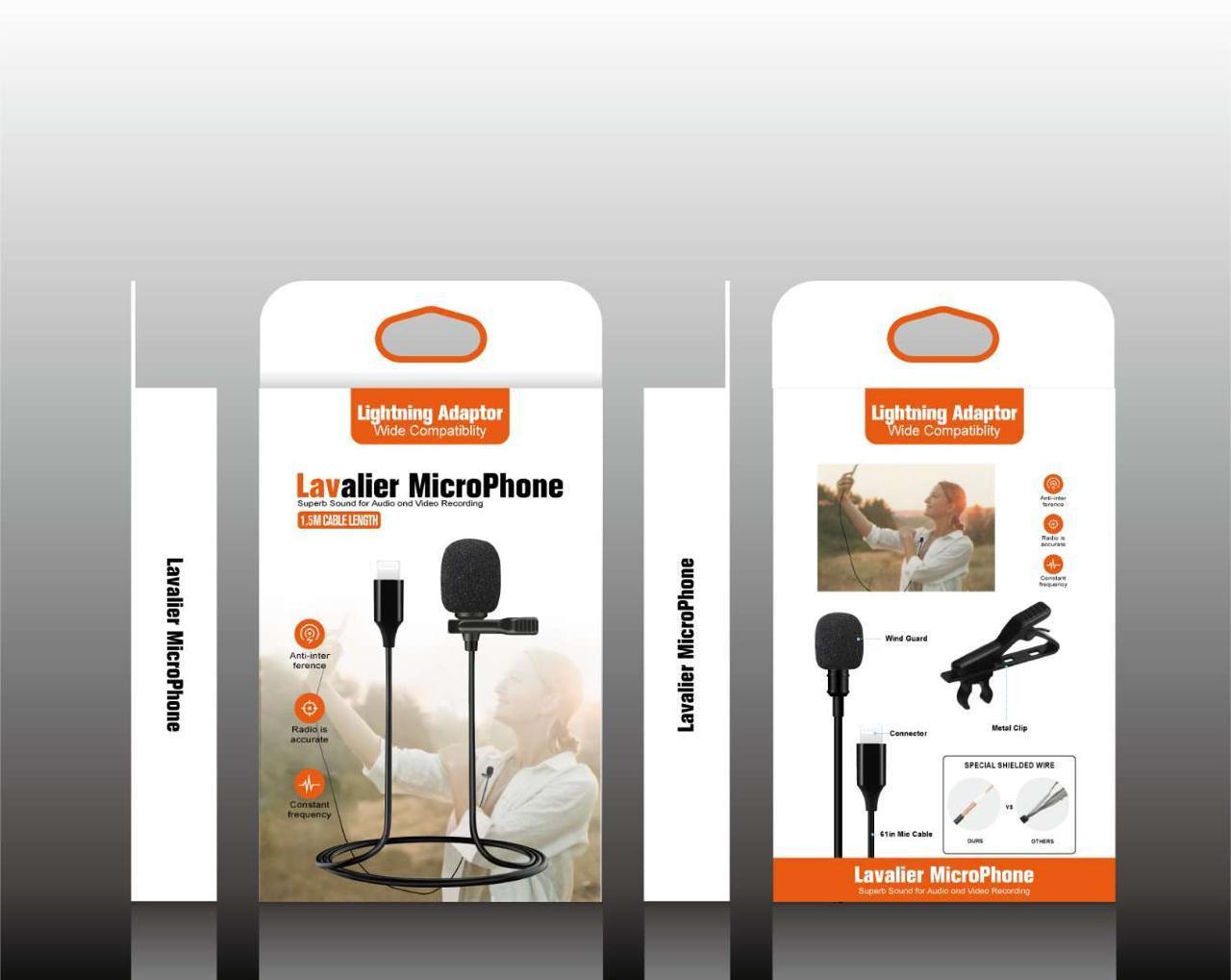 Петличный микрофон Lightning с клипсой для Iphone, Ipod, Ipad - фото 1 - id-p88532919