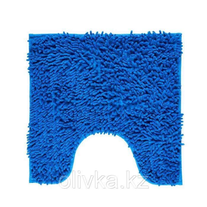Коврик с вырезом «Макароны», 50х50 см, цвет синий