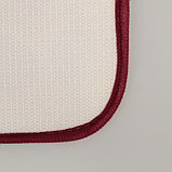 Коврик Доляна «Галька», 40×60 см, цвет бордовый, фото 4