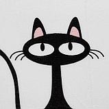 Коврик Доляна «Чёрная кошка», 40×60 см, фото 3