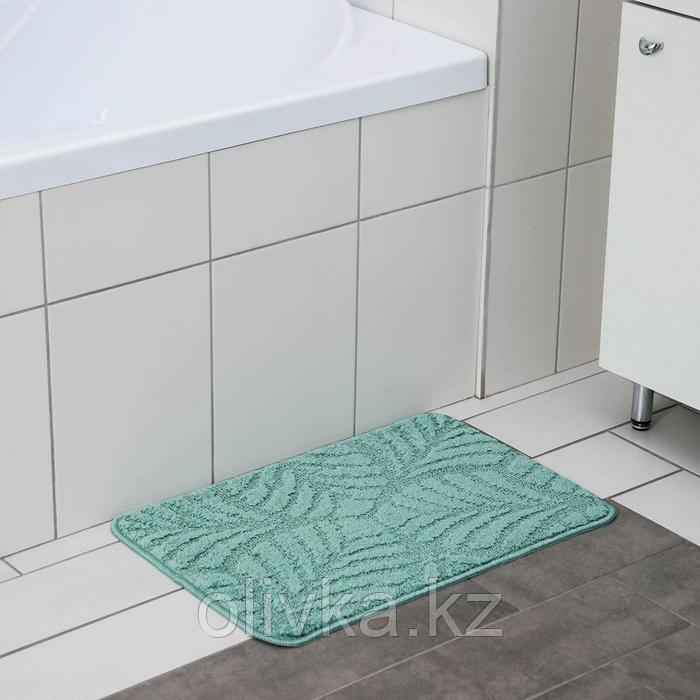 Коврик SHAHINTEX «Актив», 40×60 см, цвет зелёный