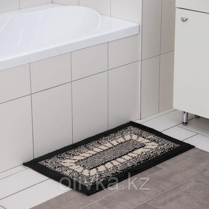 Коврик SHAHINTEX Mosaic, 45×75 см, цвет чёрный