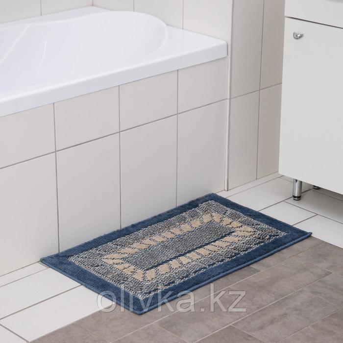 Коврик SHAHINTEX Mosaic, 45×75 см, цвет синий