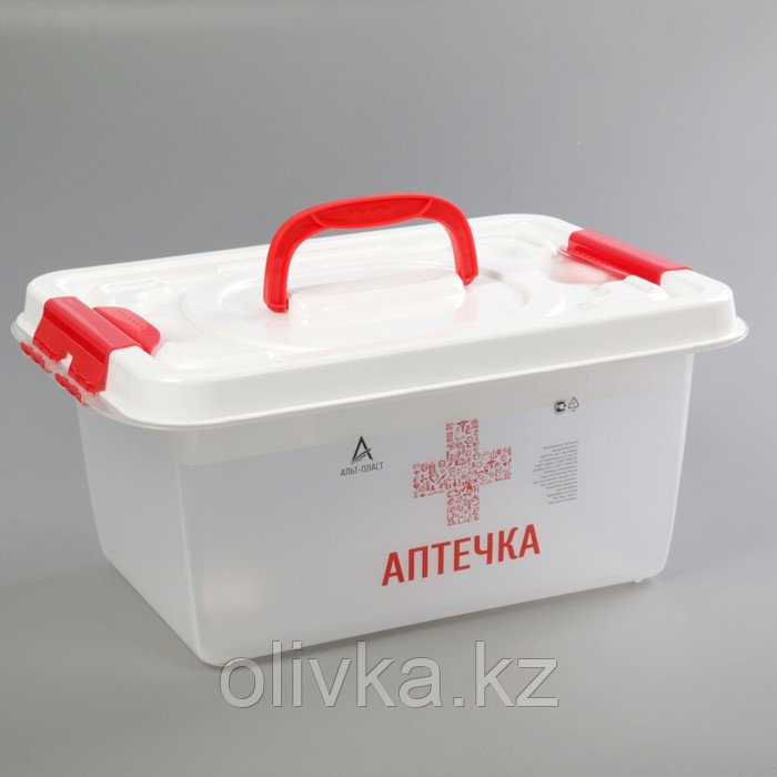 Бокс универсальный Альт-Пласт «Аптечка», 8 л, с вкладышем