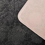 Набор ковриков для ванны и туалета SHAHINTEX «Актив», 2 шт: 50×80, 50×40 см, цвет серый, фото 4