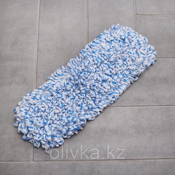 Насадка для плоской швабры Доляна, 40×10 см, микрофибра, цвет МИКС