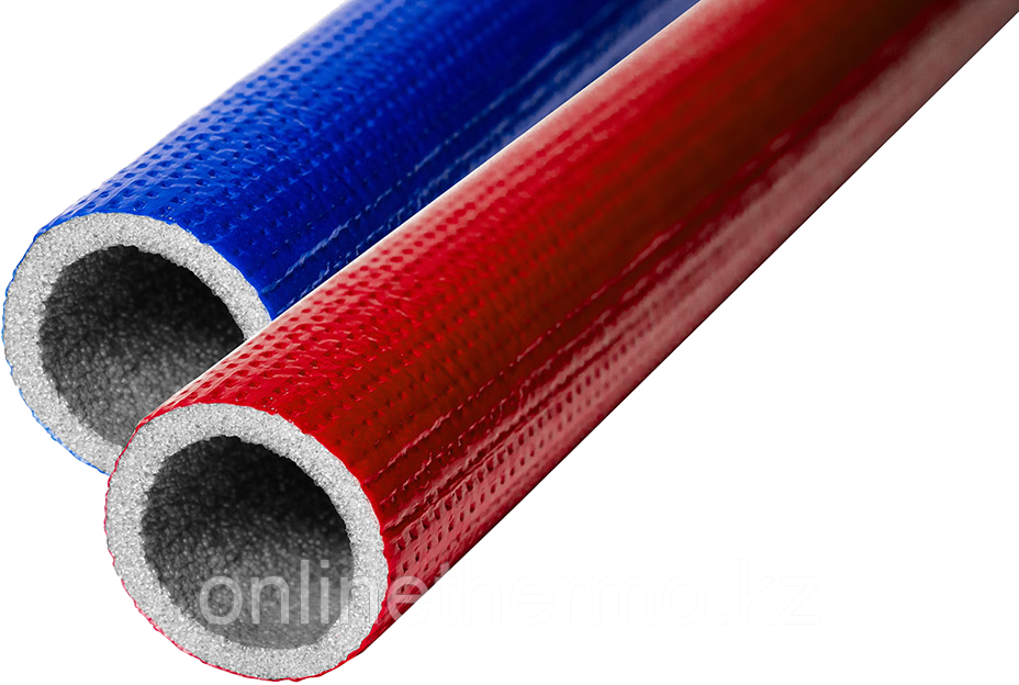 Трубчатая изоляция Ø28х9мм K-Flex PE COMPACT (Полиэтилен) цвет: красный и синий