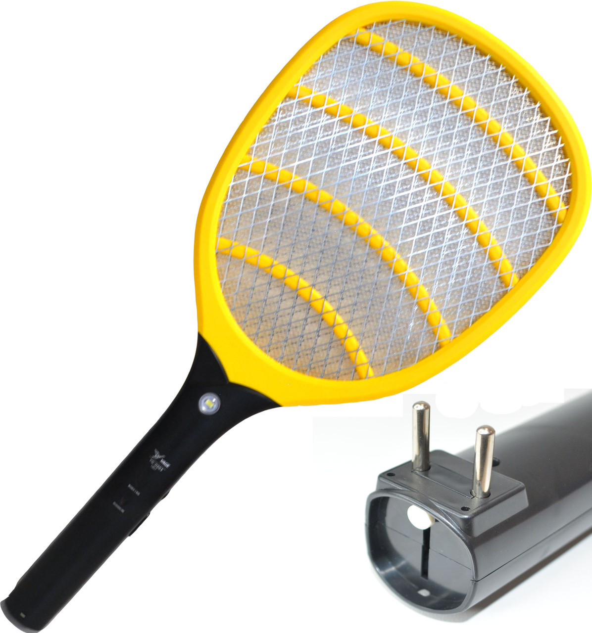 Электрическая мухобойка от сети с фонариком Yage YG D003 желтая - фото 1 - id-p88538441