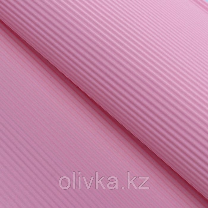 Бумага гофрированная "Однотонная", нежно-розовая, 50 х 70 см