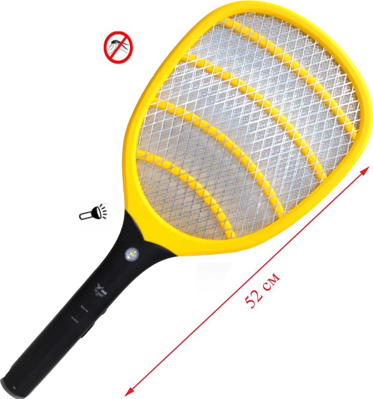 Электрическая мухобойка от сети с фонариком Yage YG D003 желтая - фото 5 - id-p88538441