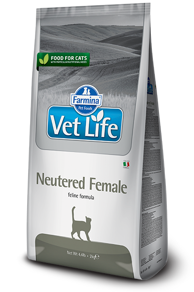 Vet Life Neutered Female, для стерилизованных кошек, уп.5 кг.