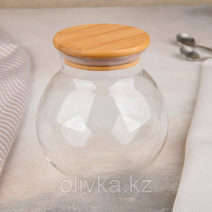 Банка для сыпучих продуктов «Эко.Бабл», 950 мл, 12,5×13,5 см