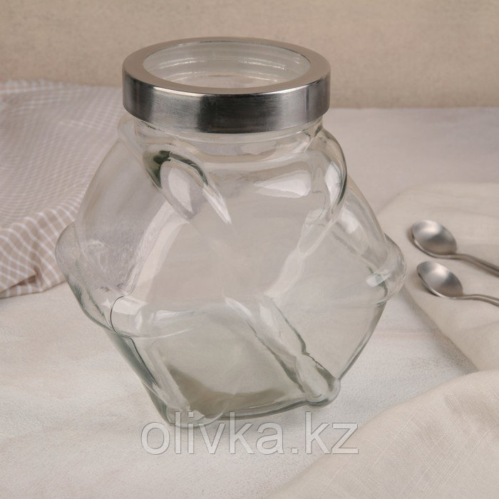 Банка для сыпучих продуктов «Вихрь», 1,75 л, 16×11×17 см