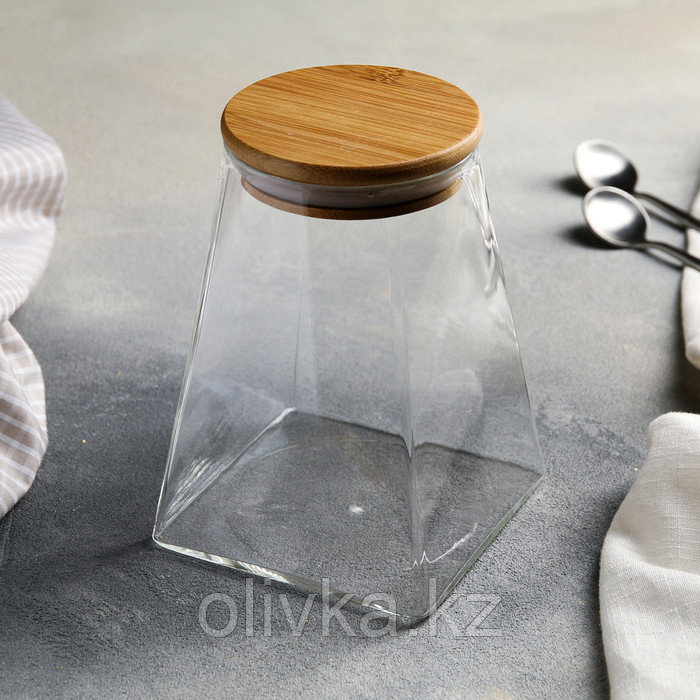 Банка для сыпучих продуктов «Эко.Трапеция», 10×15 см