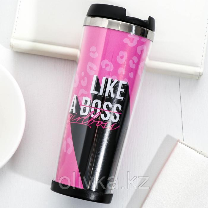 Термостакан со сменной вставкой "Like a boss", 400 мл
