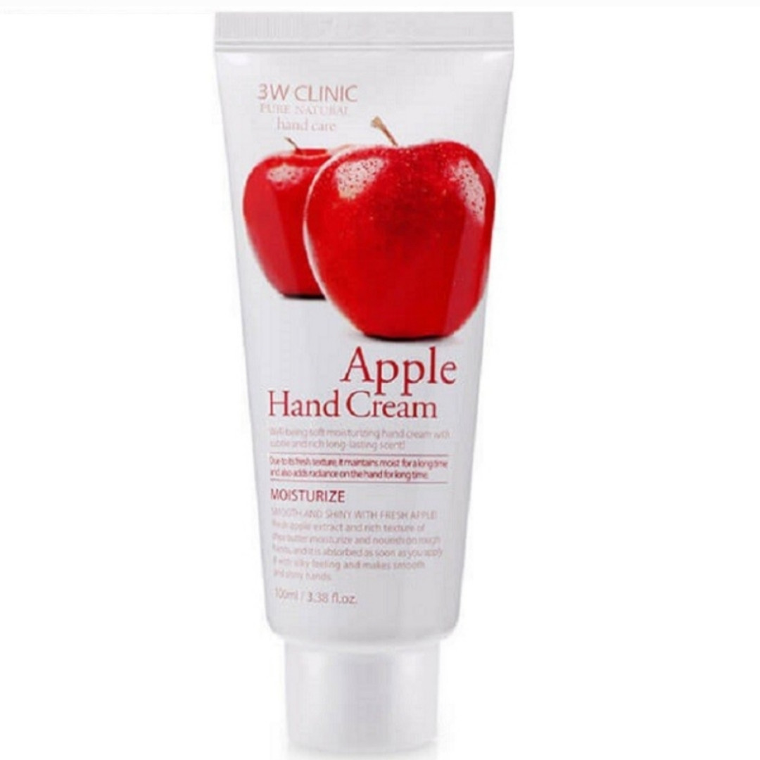Крем для рук с экстрактом яблока  3W Clinic Pure Natural Hand Care