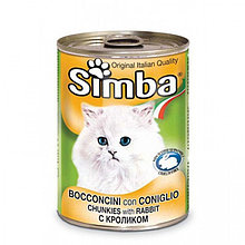 0908 SIMBA, Симба кусочки с кроликом для кошек, уп.24шт*415гр.