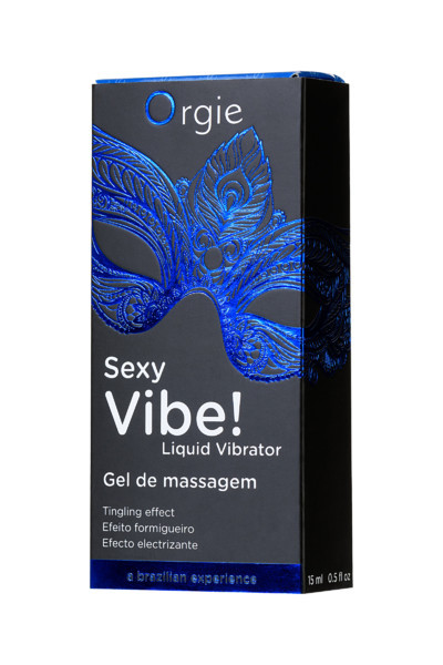 ГЕЛЬ ДЛЯ МАССАЖА ORGIE SEXY VIBE LIQUID VIBRATOR С ЭФФЕКТОМ ВИБРАЦИИ, 15 МЛ
