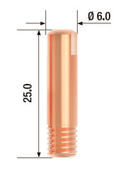 FUBAG Контактный наконечник M6х25 мм ECU D=0.8 мм  (25 шт.)