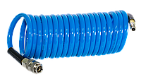 FUBAG Шланг спиральный с фитингами рапид, полиуретан, 15бар, 6x10мм, 5м