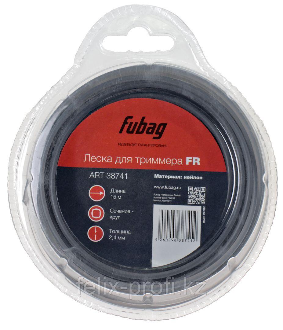 FUBAG Триммерная леска_сечение круглое_L 15 м * 2.4 мм - фото 1 - id-p88550231