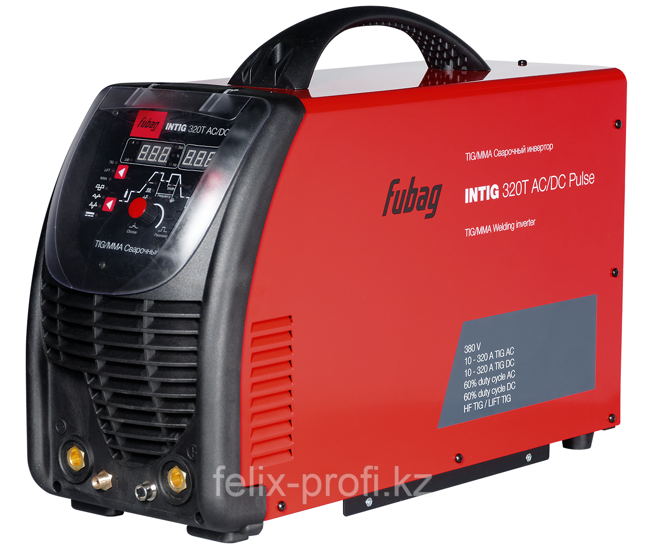 FUBAG Сварочный инверторный аргонодуговой аппарат INTIG 320 T AC/DC PULSE c горелкой TIG 26 5P 4m (38459) - фото 1 - id-p88550293