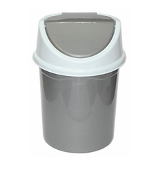 Контейнер д/мусора 4,0л, серо-белый Violet plast