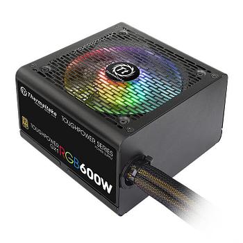 Блок питания, Thermaltake, Toughpower GX1 RGB 600W (PS-TPD-0600NHFAGE-1), 600W, ATX, 80 Plus Gold, APFC, 20 4