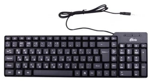 Клавиатура проводная Ritmix RKB-100 черный