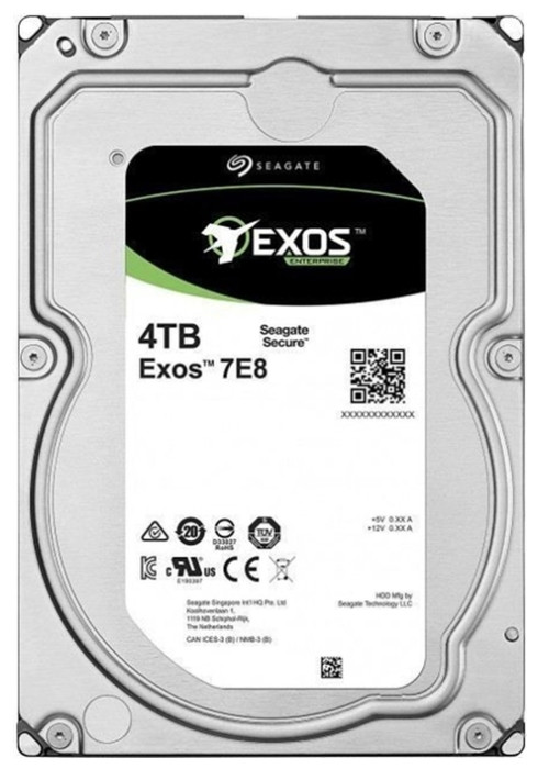 Seagate ST4000NM003A Жесткий диск 4TB Exos 7E8 HDD 3.5" SAS 12Gb/s 256Mb 7200rpm