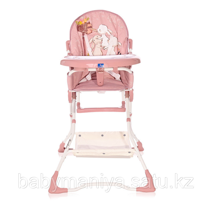 Стульчик для кормления Lorelli BONBON Beige Rose RABBITS 2125