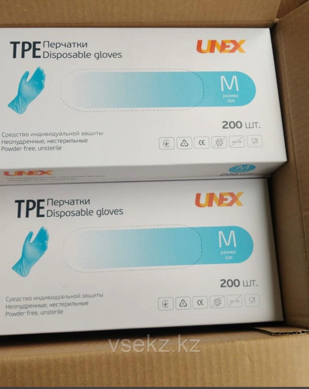 Перчатки TPE Unex, перчатки ТПЕ , перчатки